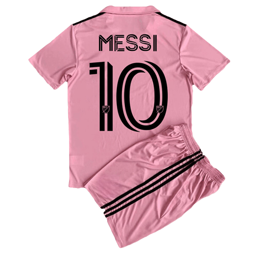 Messi #10 Pink Jersey & Short Inter Miami - Youth Size (18/20/24/28) Replica