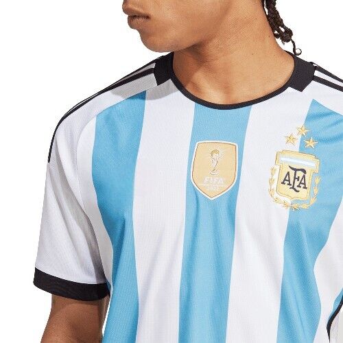 Men's 2022 Soccer World Cup Argentina New 3stars w/ Badge replica XL Messi #10